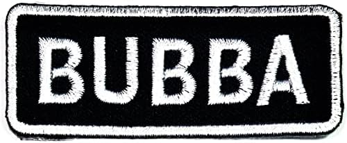 Kleenplus Bubba İşlemeli Demir on Yamalar Kelimeler Sloganı Rozeti kumaş yapışkanı Giysi Çantası Sanat Dikiş Aksesuarları