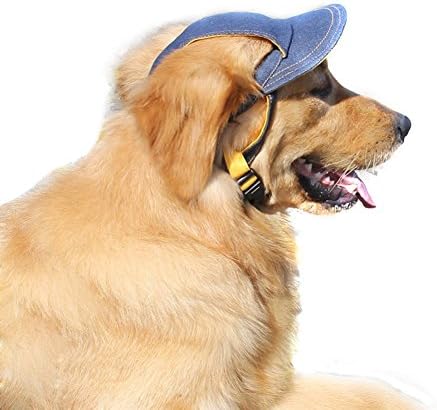 Pet Köpek Açık Kap Serin Denim Şapka-Köpek Doggy için Yaz Güneş Koruma Kapağı (Küçük)