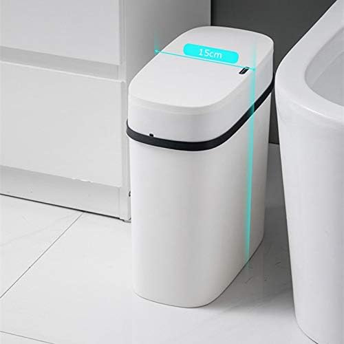 n / a Akıllı sensörlü çöp kovası Can Tuvalet Otomatik Kapak Dar Dikiş çöp tenekesi tuvalet Kağıdı Sepeti Elektrikli