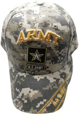 ABD Ordusu Yıldız Logosu Camo Kamuflaj yuvarlak şapka Beyzbol İşlemeli Şapka