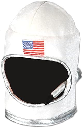 Beistle Peluş Kumaş Astronot Kask Şapka Uzay Tema Cadılar Bayramı Partisi Aksesuarı, Beyaz / Kırmızı / Mavi