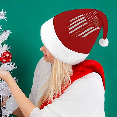 Voleybol Bayrağı Peluş Noel Şapka Yaramaz ve Güzel Noel baba şapkaları Peluş Ağız ve Konfor Astar noel dekorasyonları