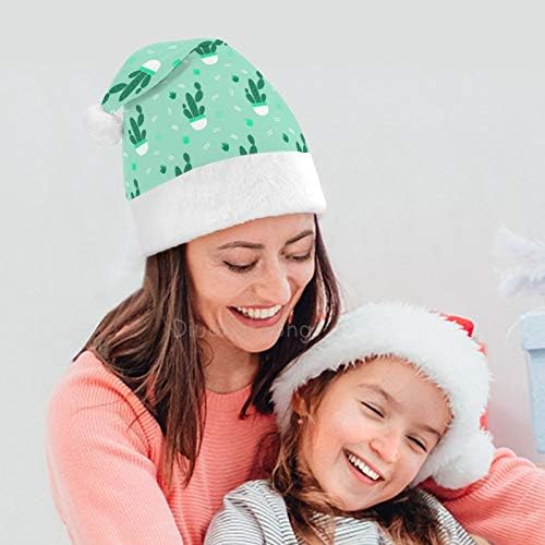 Noel Santa Şapka, Kaktüs Bitki Noel Tatil Şapka Yetişkinler için, Unisex Konfor noel şapkaları için Yeni Yıl Şenlikli
