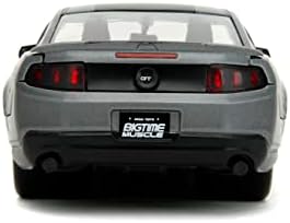 Büyük Zaman Kas 1: 24 2010 Ford Mustang GT Döküm Araba, Çocuklar ve Yetişkinler için Oyuncaklar (Kömür Grisi)