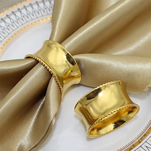 SDFGH Metal Peçete Tutucu Yüzük Peçete Toka Düğün Yemeği Partileri için Düğün Resepsiyonlar Aile Dekorasyon (Renk: