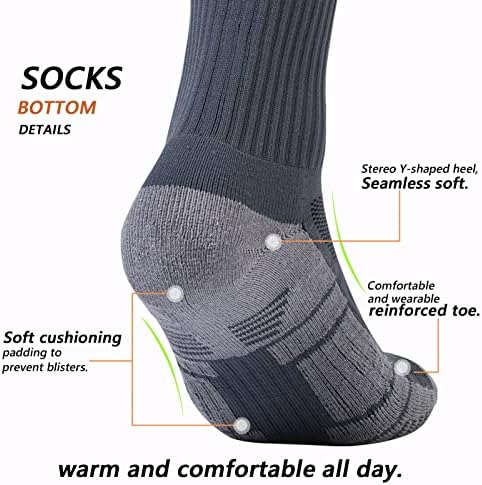 GAXİDES Atletik yürüyüş çorapları Mens ve Womens ıçin Kemer Desteği Sıkıştırma Yastık Ile Nem Esneklik Ekip Çorap