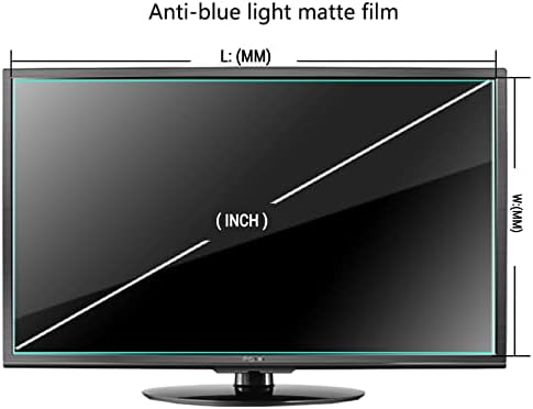AİZYR Parlama Önleyici / Çizilmez TV ekran koruyucu, Göz koruması mavi ışık filtresi Filmi Yeniden Kullanılabilir