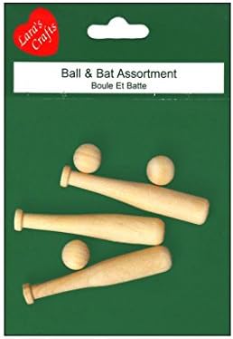 Lara'nın Ahşap Paket Beyzbol Topları / Yarasalar 6'lı Set