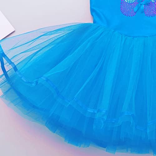 JanJean Çocuk Kız Pullu Balerin Ayakkabı Bale Dans Tutu Elbise Jimnastik Leotard Peri Prenses Elbise Balo Salonu Giyim