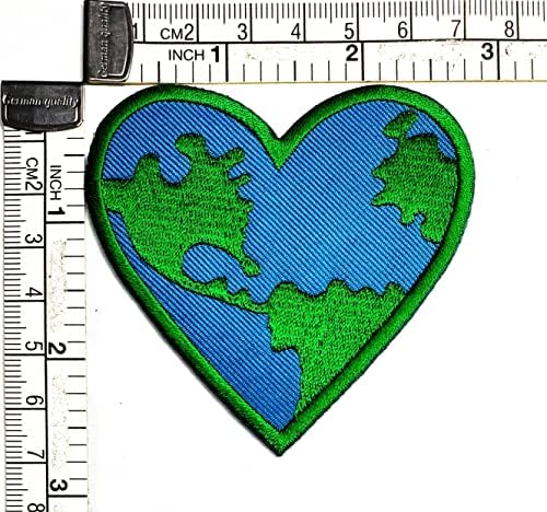 Kleenplus 3 adet. Kalp Dünyayı Kurtar Yama İşlemeli Rozet Demir On Amblemi Dikmek Ceketler Kot Pantolon Sırt Çantaları